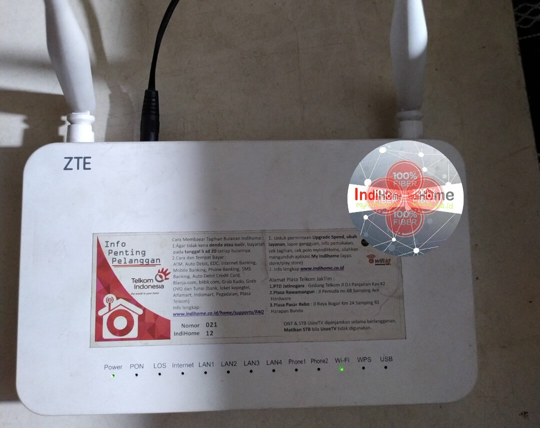 Cara Ganti Password IndiHome Modem ZTE Cara Ganti Password IndiHome Modem ZTE